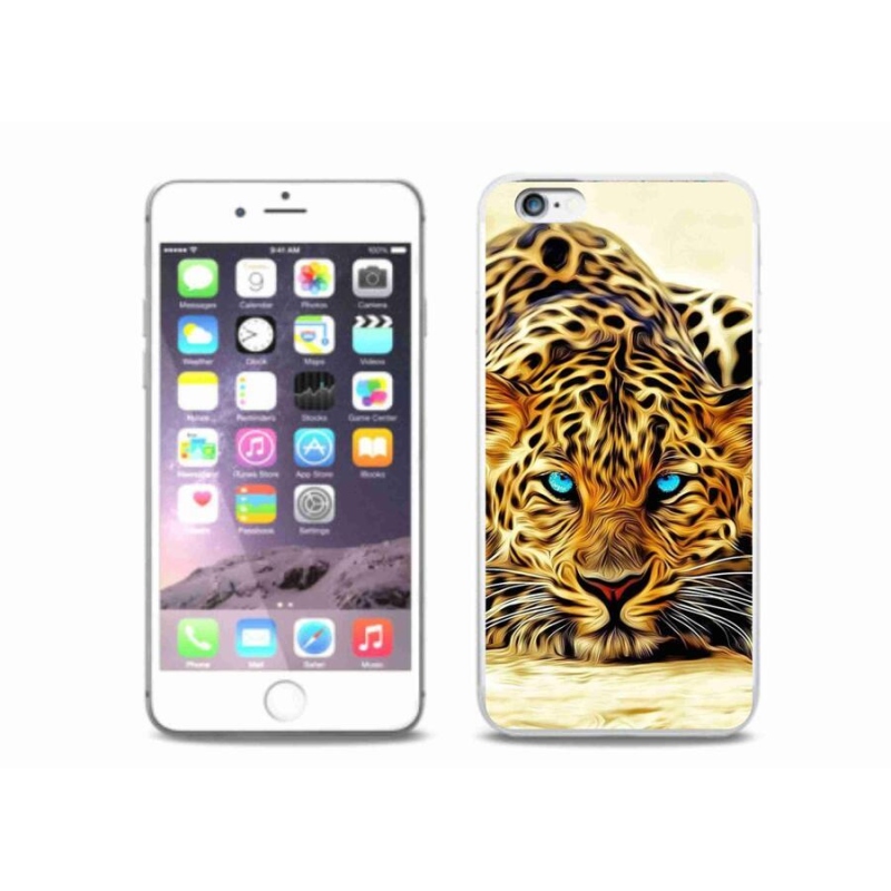 Gelový kryt mmCase na mobil iPhone 6 Plus/6S Plus - kreslený tygr