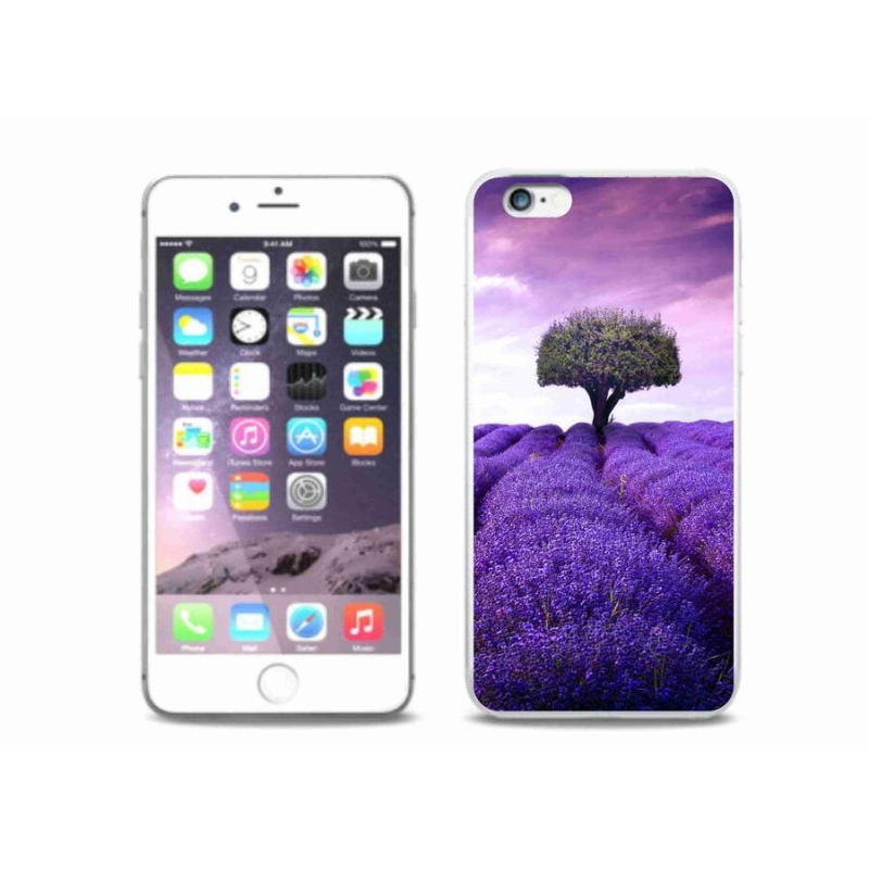 Gelový kryt mmCase na mobil iPhone 6 Plus/6S Plus - levandulová louka