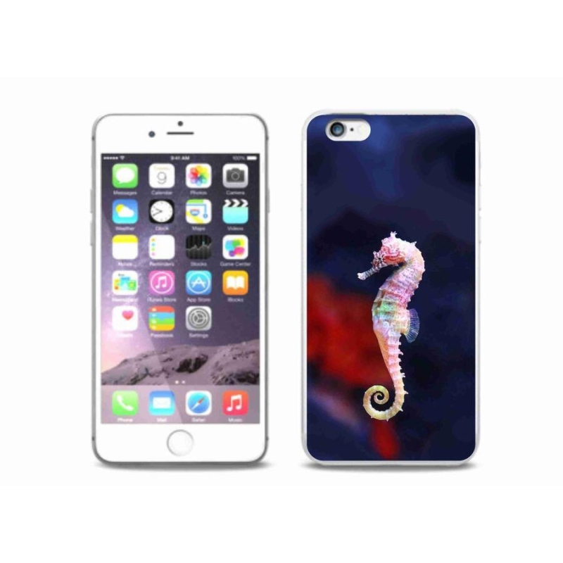Gelový kryt mmCase na mobil iPhone 6 Plus/6S Plus - mořský koník