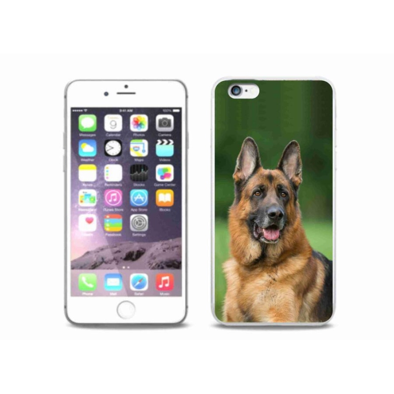 Gelový kryt mmCase na mobil iPhone 6 Plus/6S Plus - německý ovčák