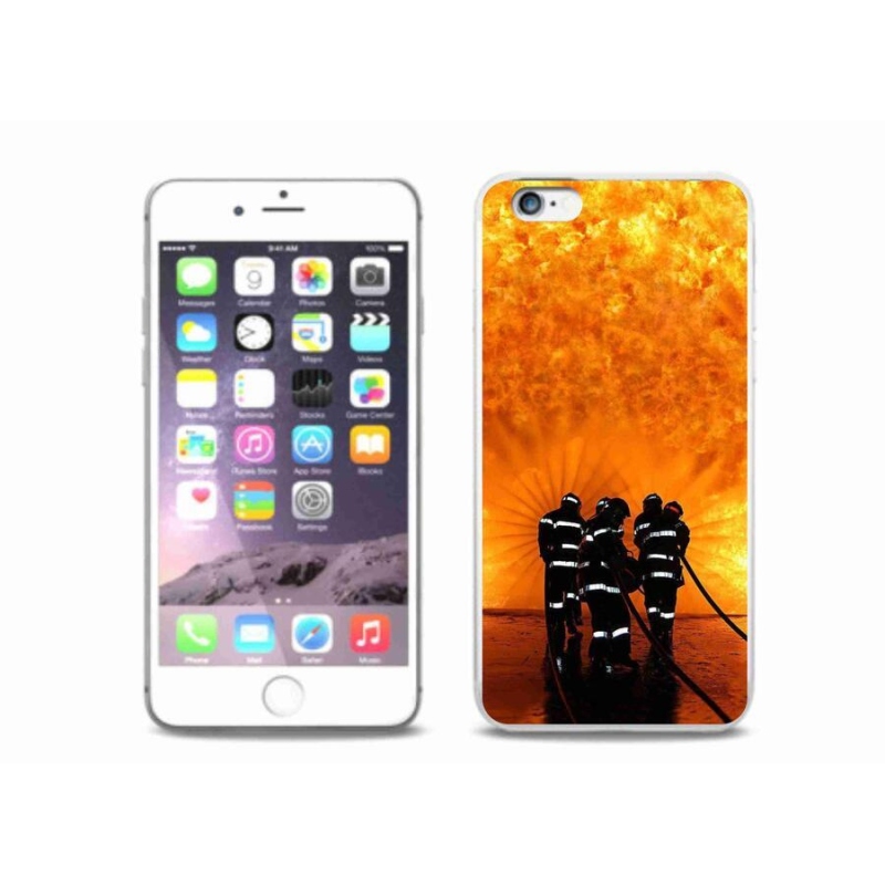 Gelový kryt mmCase na mobil iPhone 6 Plus/6S Plus - požár