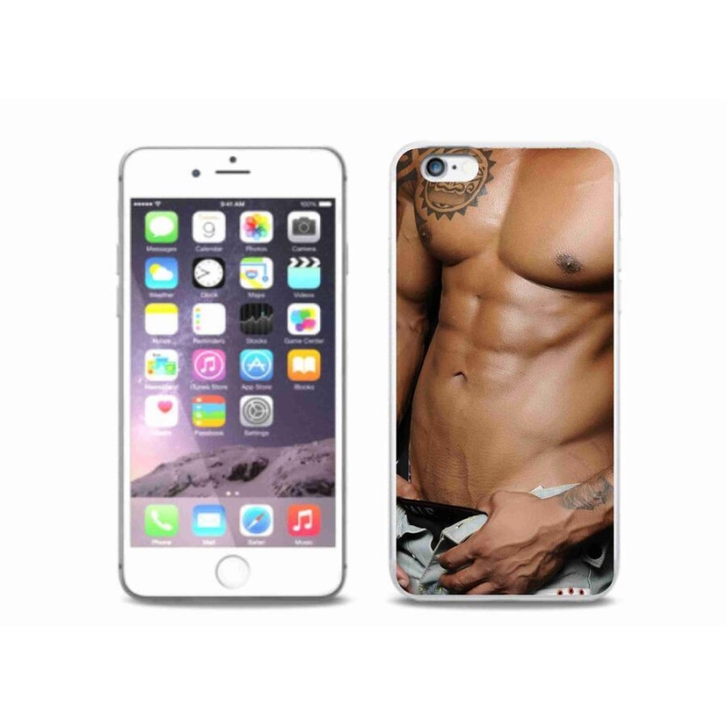 Gelový kryt mmCase na mobil iPhone 6 Plus/6S Plus - sexy muž
