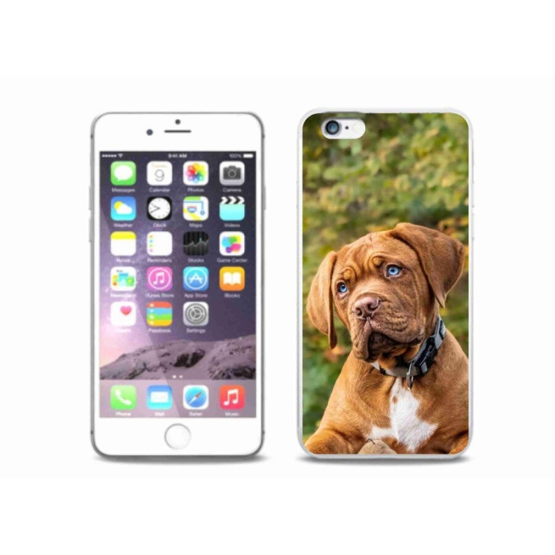 Gelový kryt mmCase na mobil iPhone 6 Plus/6S Plus - štěně