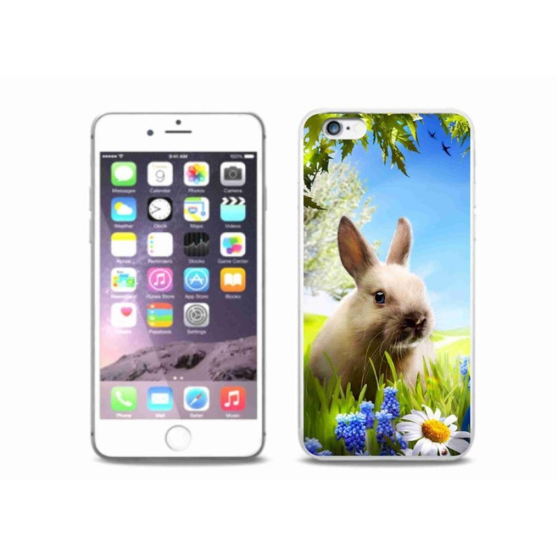Gelový kryt mmCase na mobil iPhone 6 Plus/6S Plus - zajíček