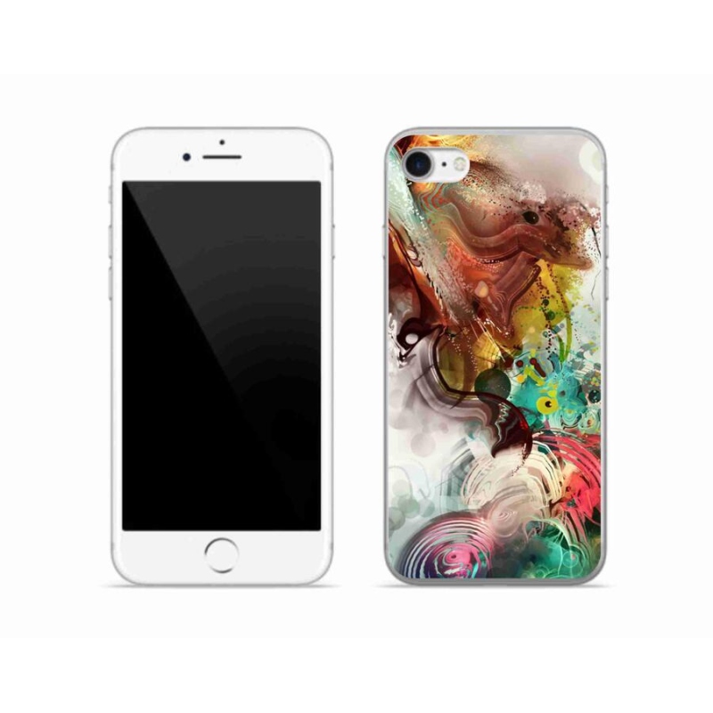 Gelový kryt mmCase na mobil iPhone 7 - abstrakt 1