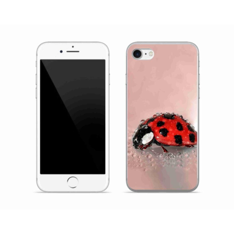 Gelový kryt mmCase na mobil iPhone 7 - beruška