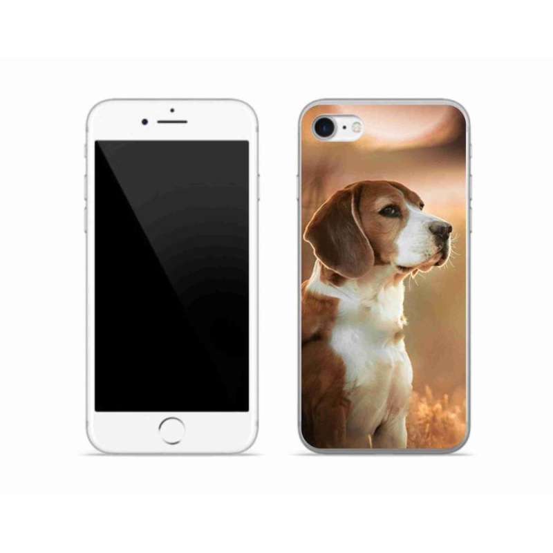 Gelový kryt mmCase na mobil iPhone 7 - bígl