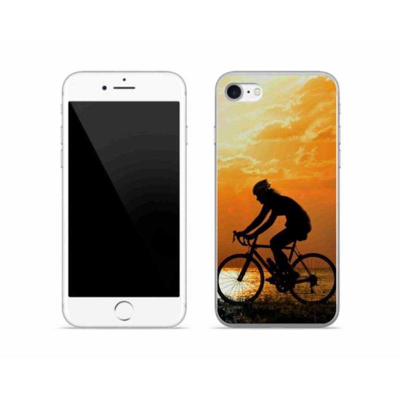 Gelový kryt mmCase na mobil iPhone 7 - cyklovýlet