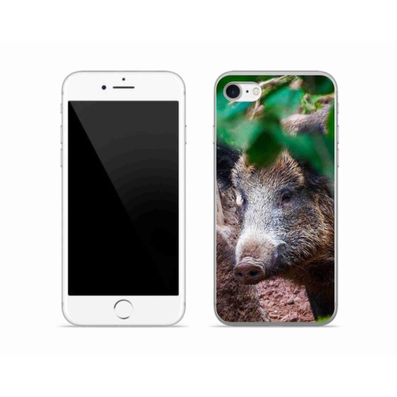 Gelový kryt mmCase na mobil iPhone 7 - divoké prase