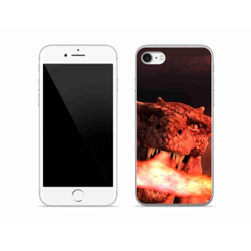 Gelový kryt mmCase na mobil iPhone 7 - drak