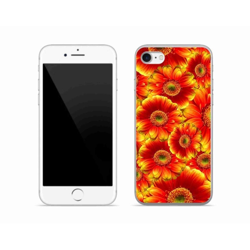 Gelový kryt mmCase na mobil iPhone 7 - gerbera 1