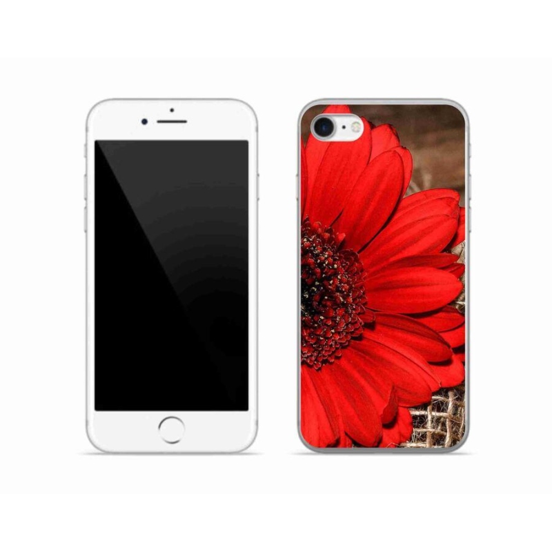 Gelový kryt mmCase na mobil iPhone 7 - gerbera
