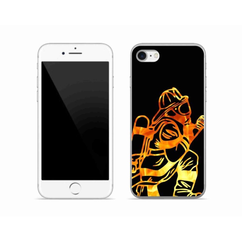 Gelový kryt mmCase na mobil iPhone 7 - hasič 1