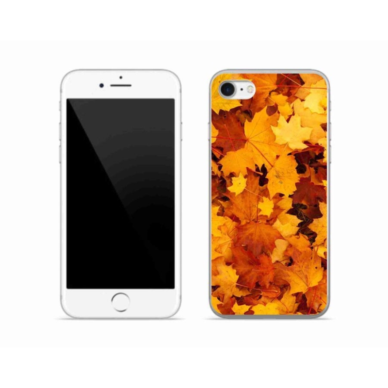 Gelový kryt mmCase na mobil iPhone 7 - javorové listy