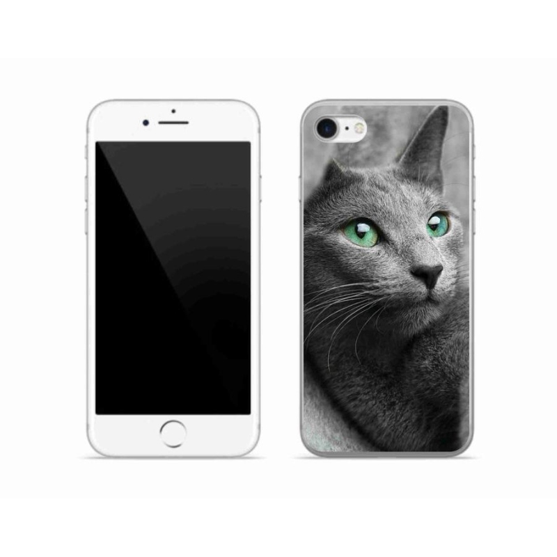 Gelový kryt mmCase na mobil iPhone 7 - kočka 2
