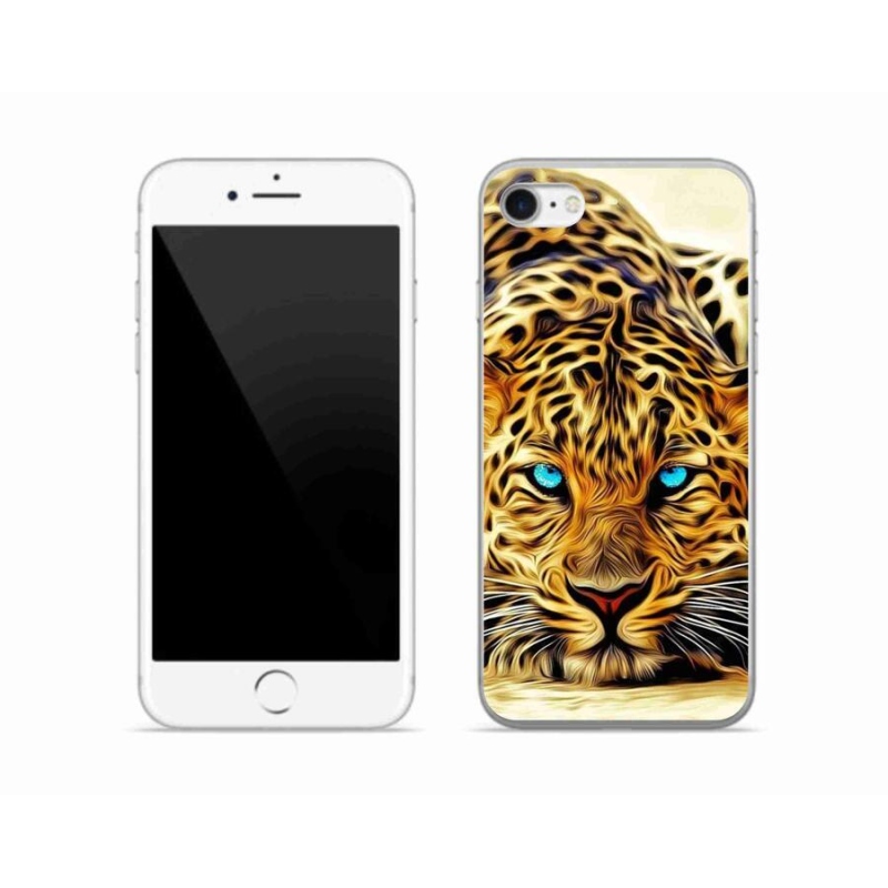 Gelový kryt mmCase na mobil iPhone 7 - kreslený tygr