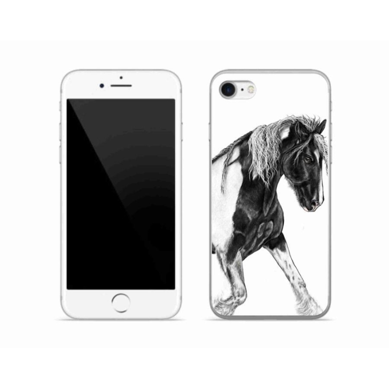 Gelový kryt mmCase na mobil iPhone 7 - kůň