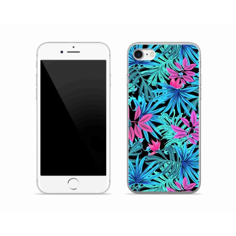 Gelový kryt mmCase na mobil iPhone 7 - květiny 3