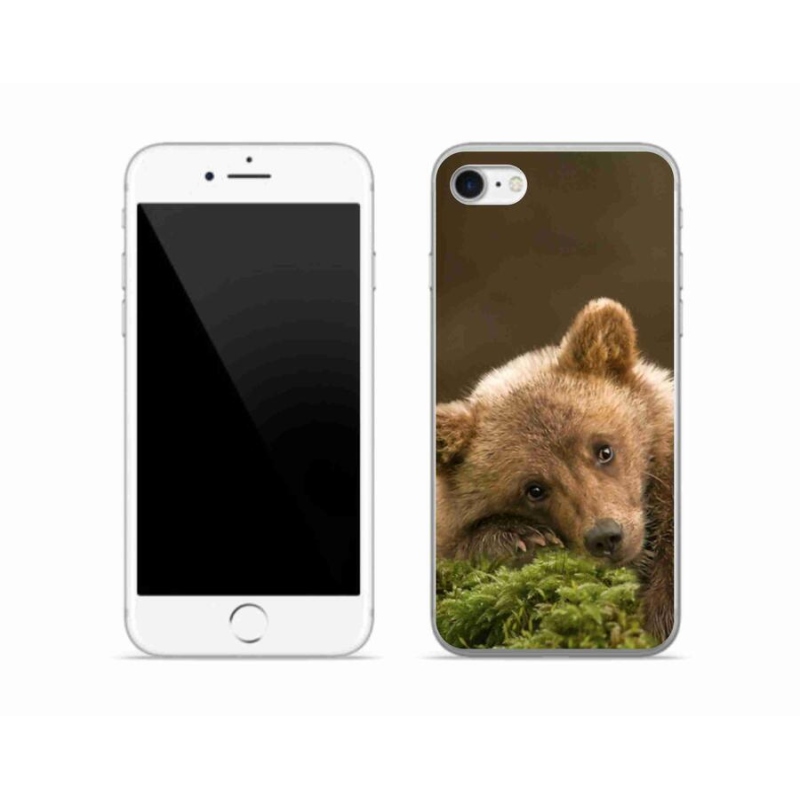Gelový kryt mmCase na mobil iPhone 7 - medvěd
