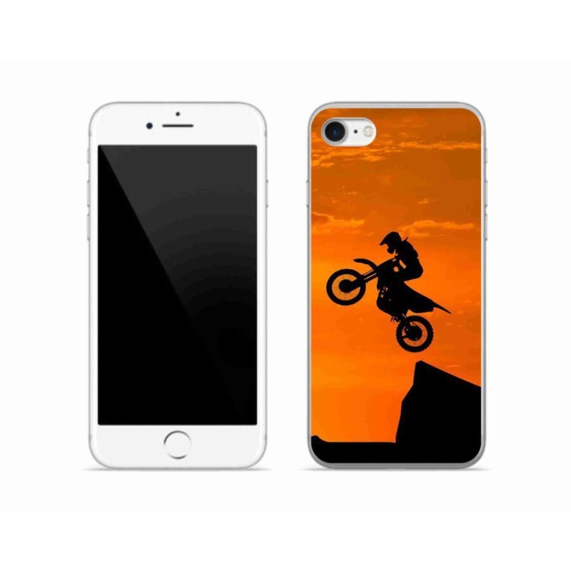 Gelový kryt mmCase na mobil iPhone 7 - motocross