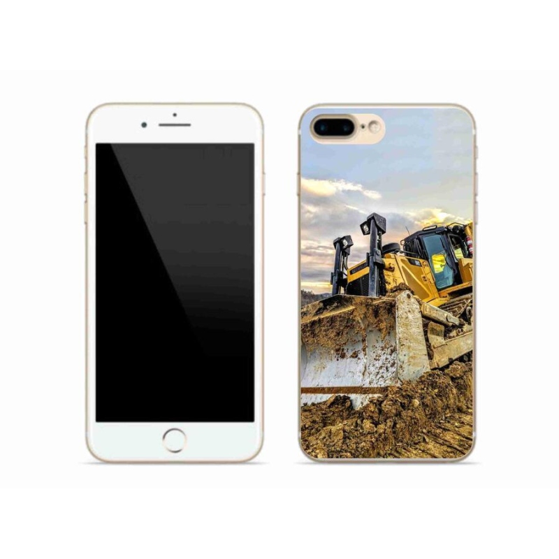 Gelový kryt mmCase na mobil iPhone 7 Plus - bagr