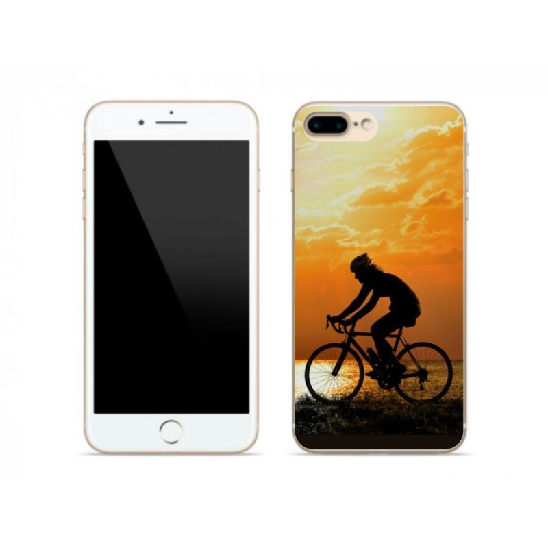 Gelový kryt mmCase na mobil iPhone 7 Plus - cyklovýlet
