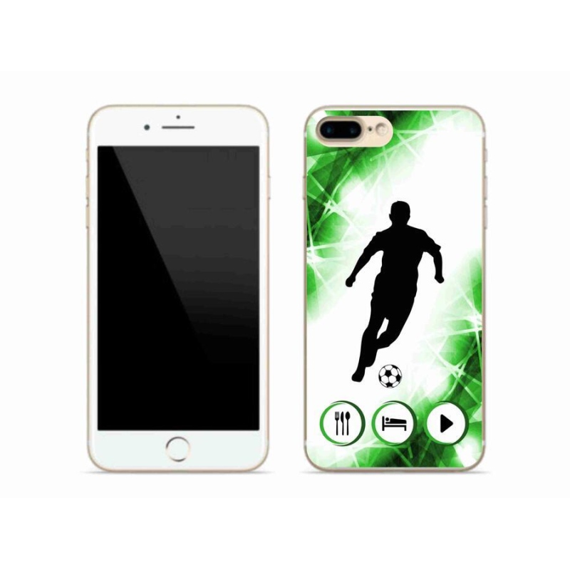 Gelový kryt mmCase na mobil iPhone 7 Plus - fotbalista
