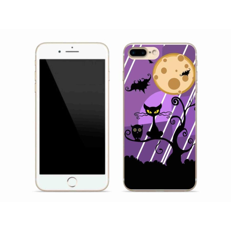 Gelový kryt mmCase na mobil iPhone 7 Plus - halloween