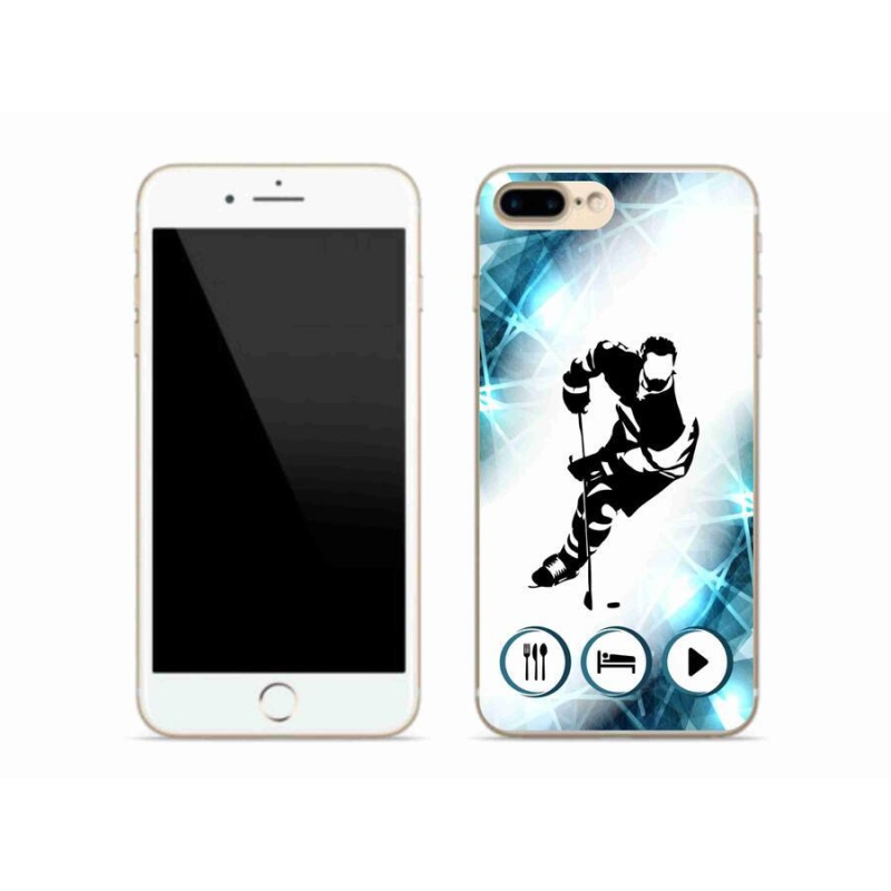 Gelový kryt mmCase na mobil iPhone 7 Plus - hokej 1