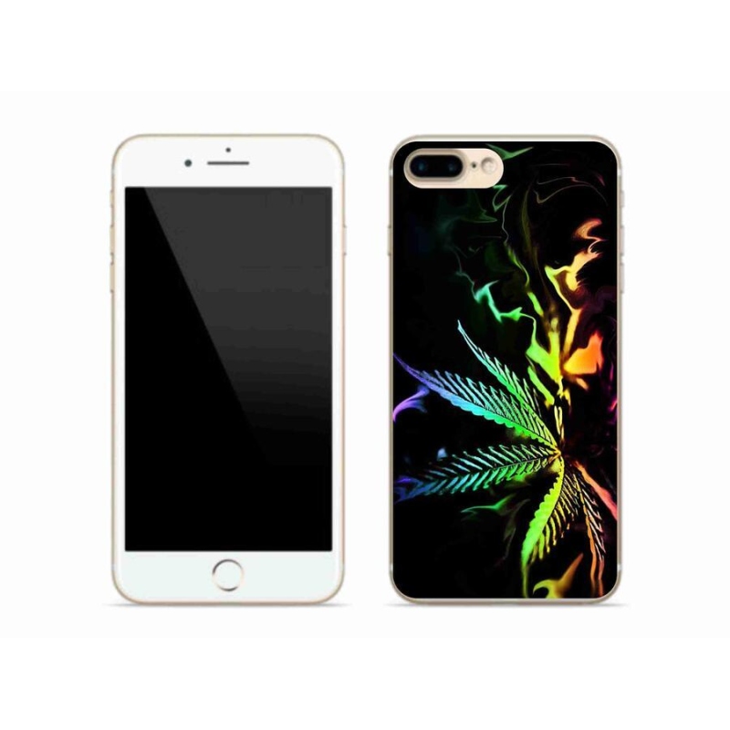Gelový kryt mmCase na mobil iPhone 7 Plus - konopí 2