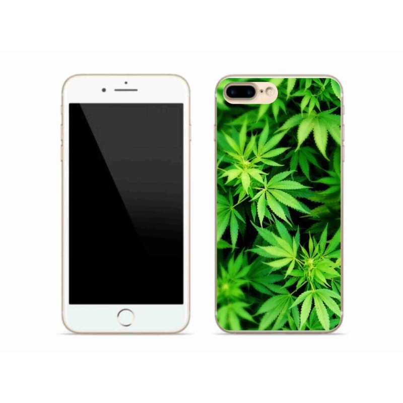 Gelový kryt mmCase na mobil iPhone 7 Plus - konopí 3