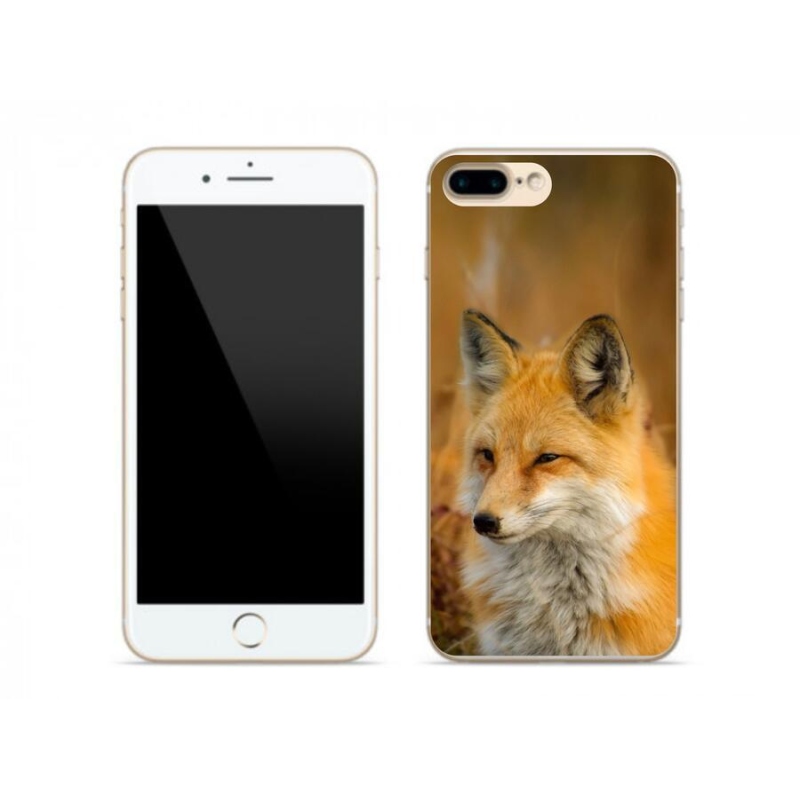 Gelový kryt mmCase na mobil iPhone 7 Plus - liška