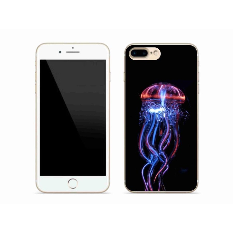 Gelový kryt mmCase na mobil iPhone 7 Plus - medúza