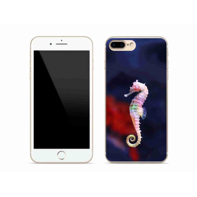 Gelový kryt mmCase na mobil iPhone 7 Plus - mořský koník