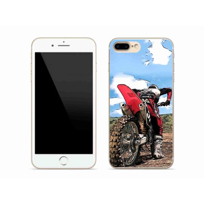 Gelový kryt mmCase na mobil iPhone 7 Plus - moto
