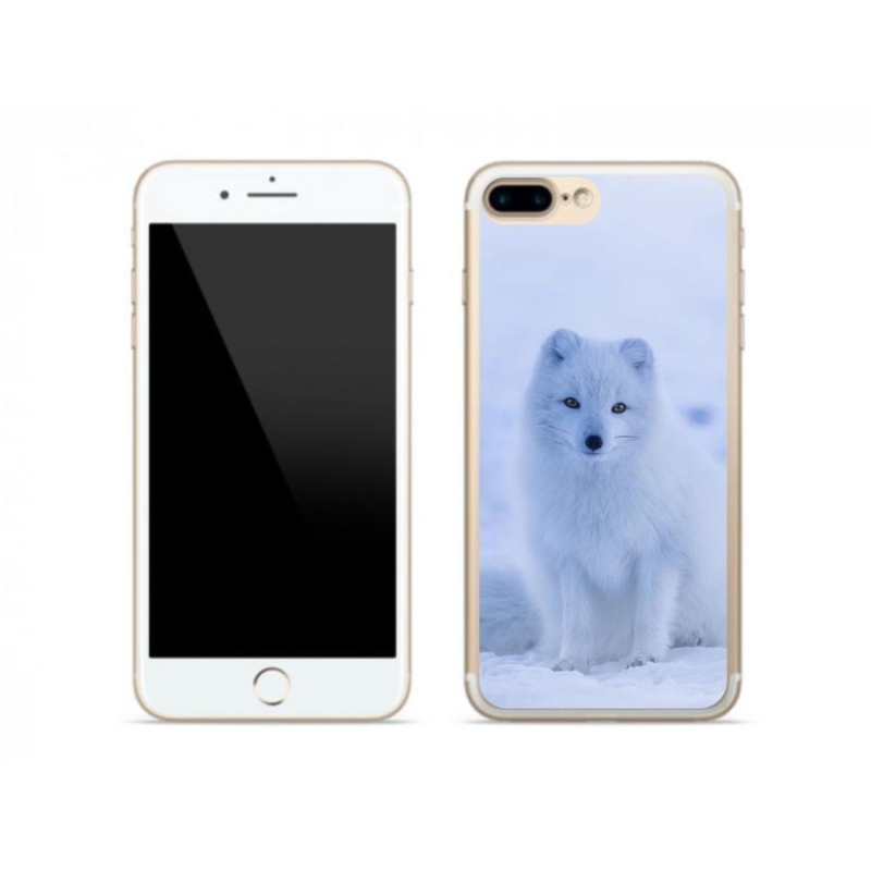 Gelový kryt mmCase na mobil iPhone 7 Plus - polární liška