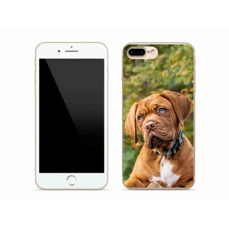 Gelový kryt mmCase na mobil iPhone 7 Plus - štěně