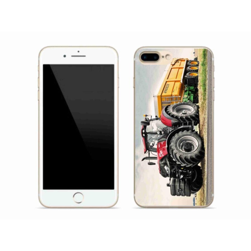 Gelový kryt mmCase na mobil iPhone 7 Plus - traktor 3