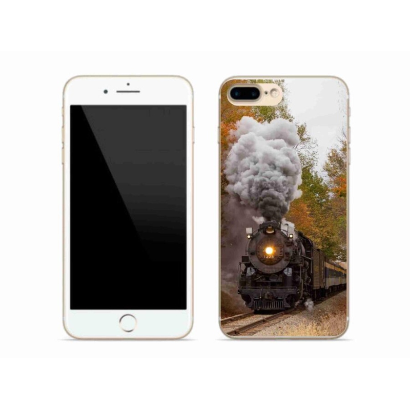 Gelový kryt mmCase na mobil iPhone 7 Plus - vlak 1