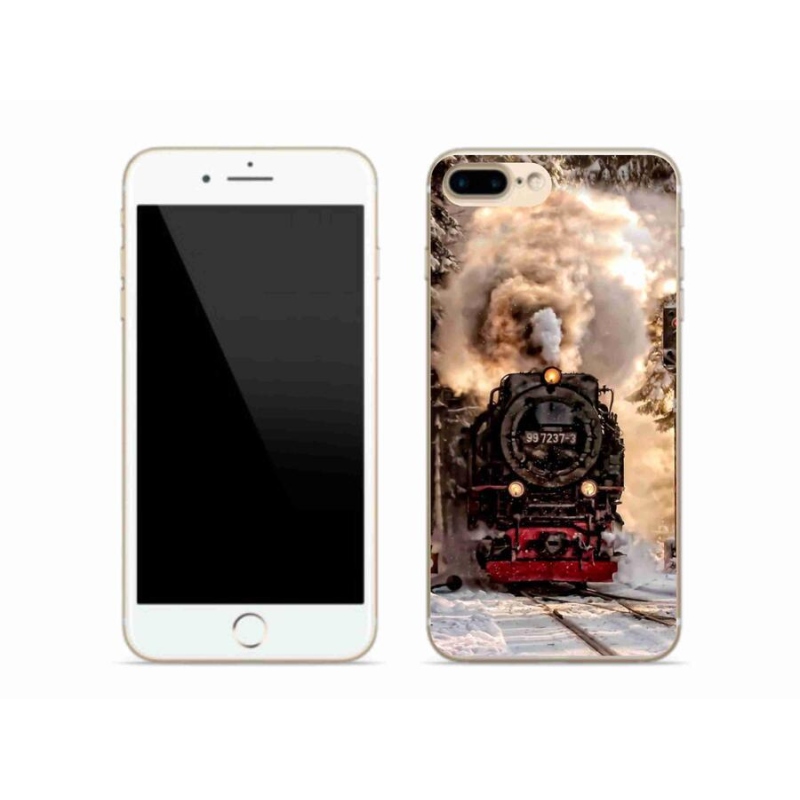 Gelový kryt mmCase na mobil iPhone 7 Plus - vlak