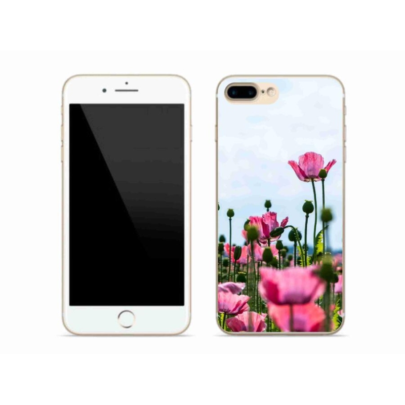 Gelový kryt mmCase na mobil iPhone 7 Plus - vlčí mák
