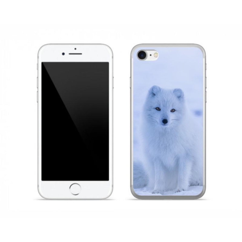 Gelový kryt mmCase na mobil iPhone 7 - polární liška