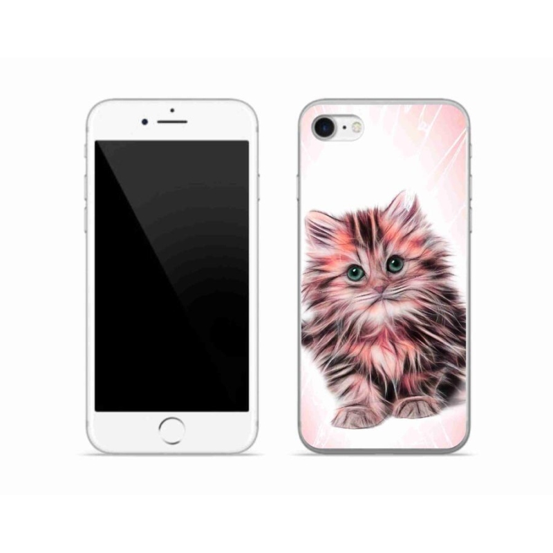 Gelový kryt mmCase na mobil iPhone 7 - roztomilé kotě