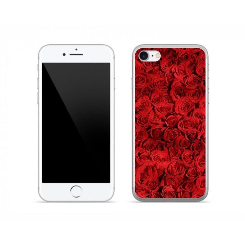 Gelový kryt mmCase na mobil iPhone 7 - růže