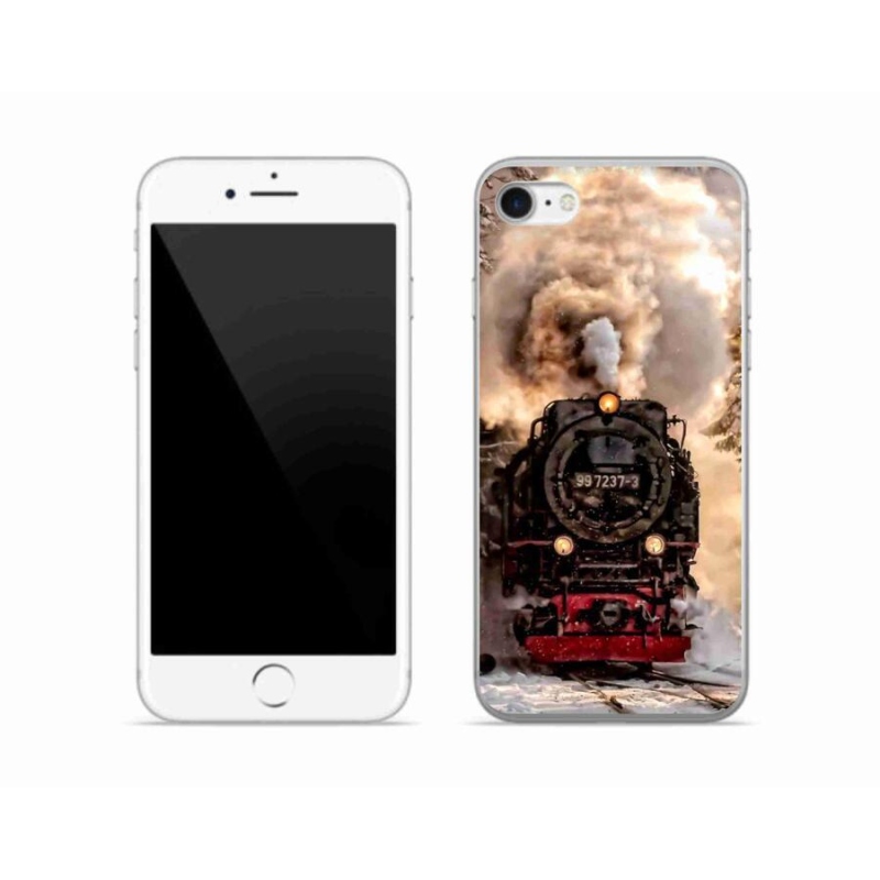Gelový kryt mmCase na mobil iPhone 7 - vlak