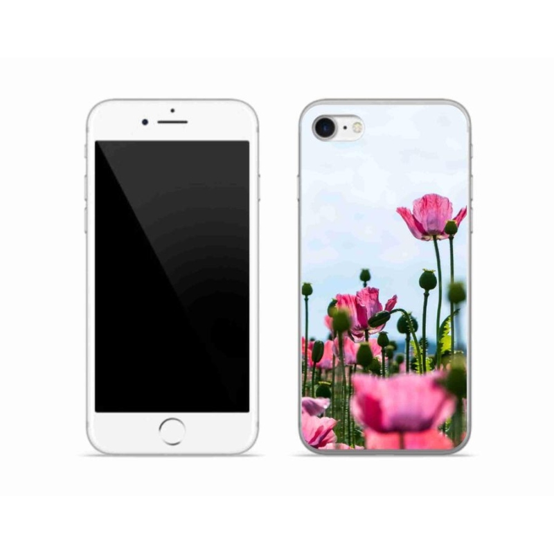 Gelový kryt mmCase na mobil iPhone 7 - vlčí mák
