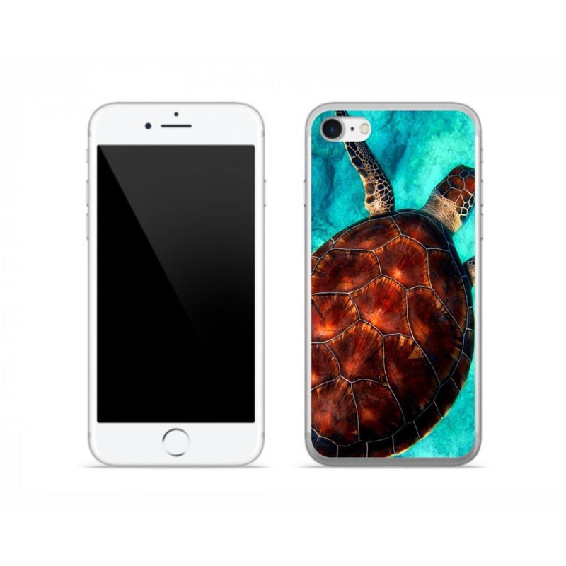 Gelový kryt mmCase na mobil iPhone 7 - želva