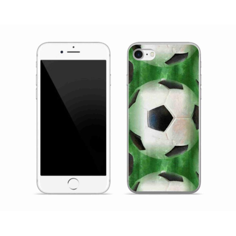 Gelový kryt mmCase na mobil iPhone 8 - fotbalový míč