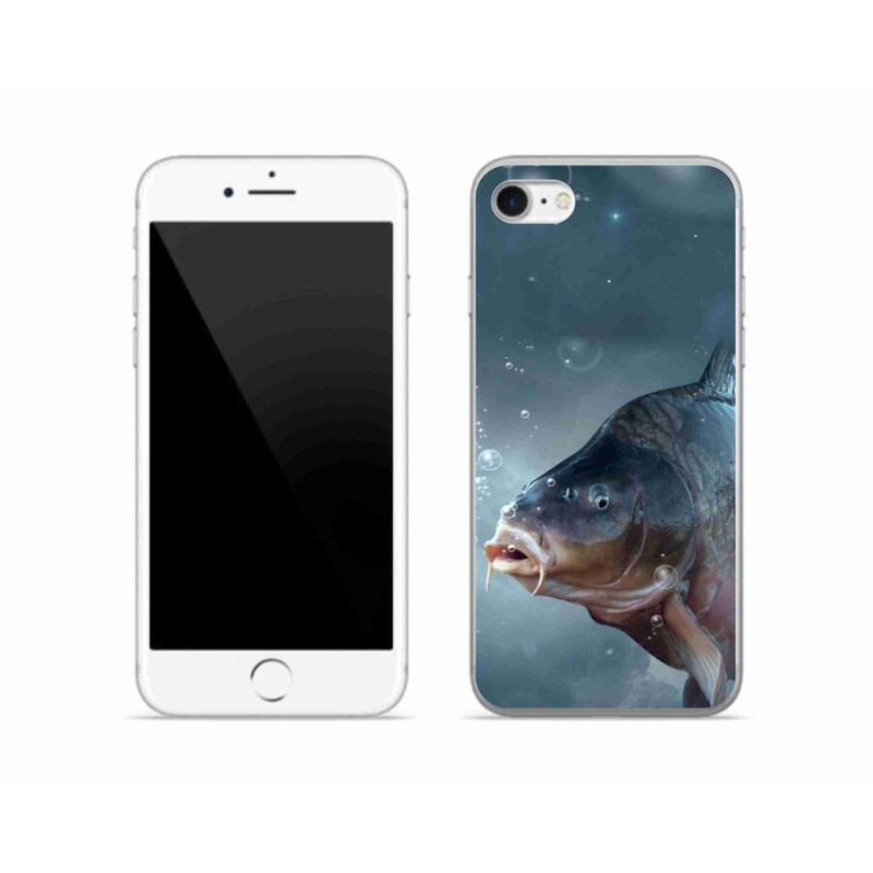 Gelový kryt mmCase na mobil iPhone 8 - kapr a bublinky