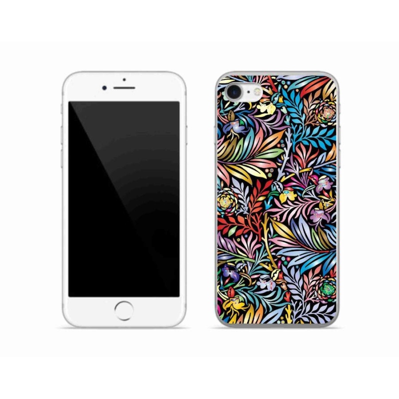 Gelový kryt mmCase na mobil iPhone 8 - květiny 5